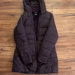 Champion Women's Dark Purple Puffer Jacket sz: Large